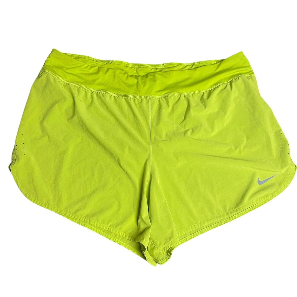 Nike Lime Green Athletic Running Shorts